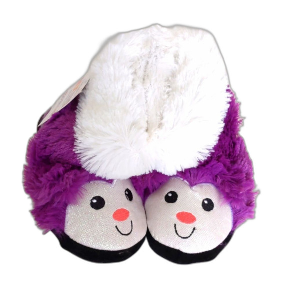 NEW Kids Muk Luks Zoo Friends Purple Monkey Faux Fur Slippers, S (10-11) - Picture 1 of 5